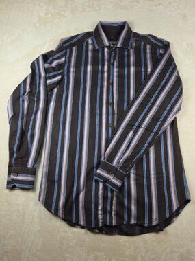 Etro Milano Stripe Button Down Shirt Size 40